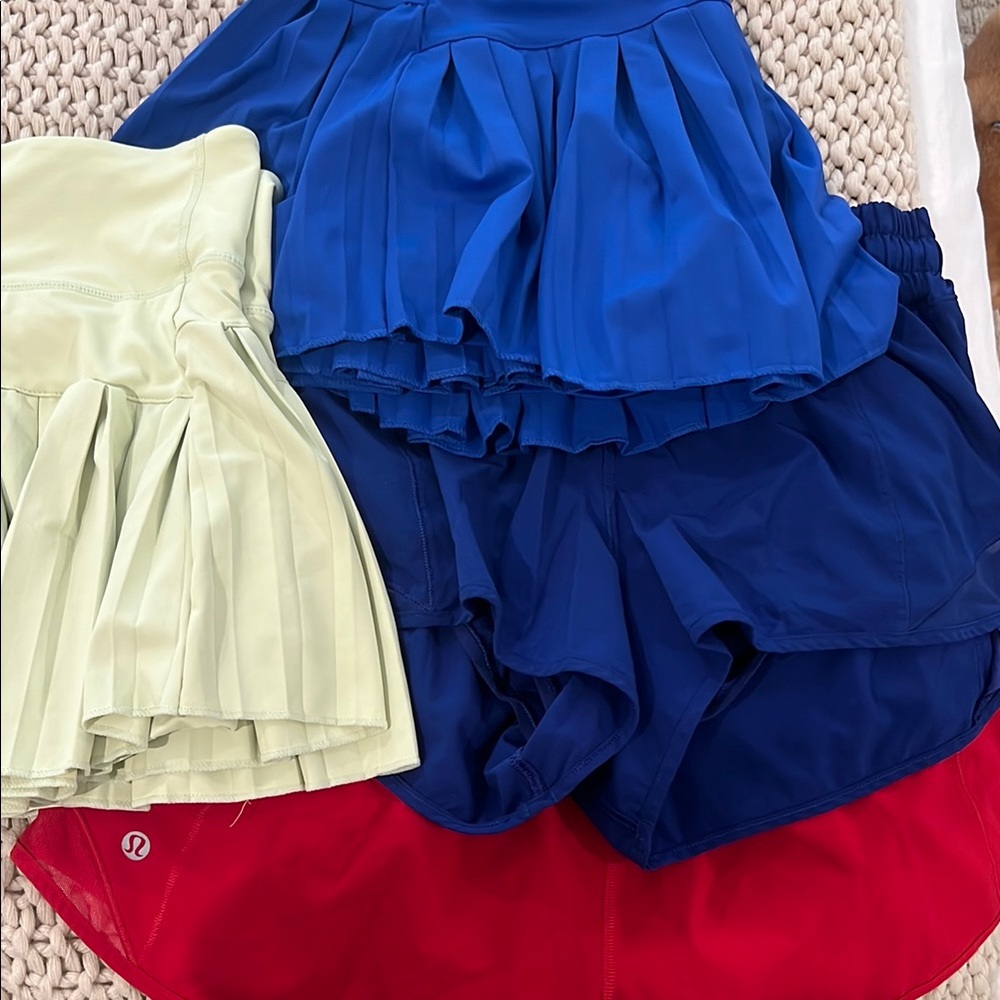 Lululemon Pleated Skirts and Shorts Set